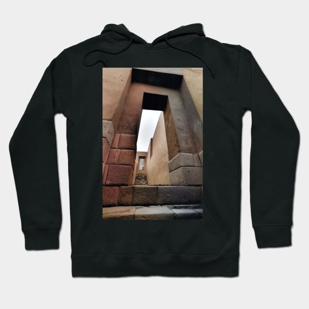 vintage colorized photo of peruvian architecture Hoodie by In Memory of Jerry Frank